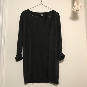 Long grey cardigan